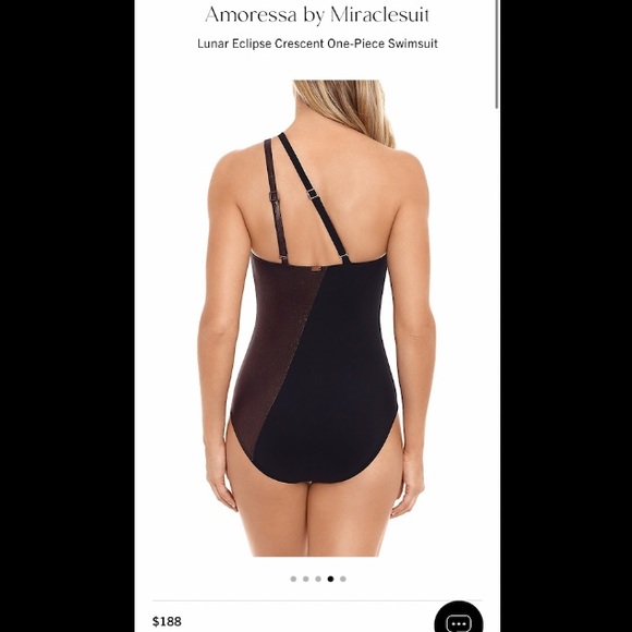 NWT - AMORESSA SWIMWEAR BY MIRACLESUIT LUNAR ECLIPSE ONE PIECE SWIMSUIT - SIZE 8 - Picture 3 of 16